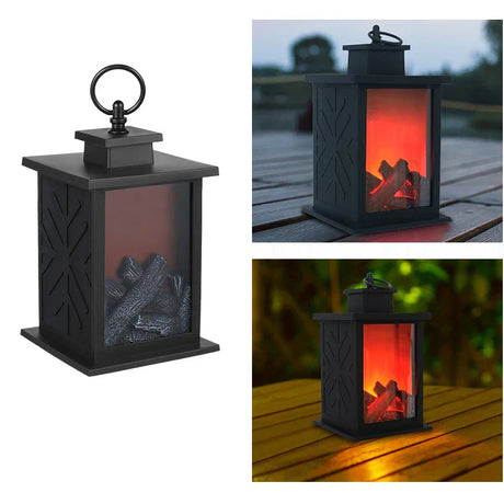 Carvallo LED Kamine ljus | Flameffekt | Batteridriven dekorationlampa | För hemmet, barnrum & camping Carvallo