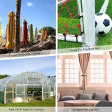 Carvallo Gummispannseile med kulhuvud | 10-pack | Elastisk fäste för presenningar, solsegel & tältaccessoarer Carvallo