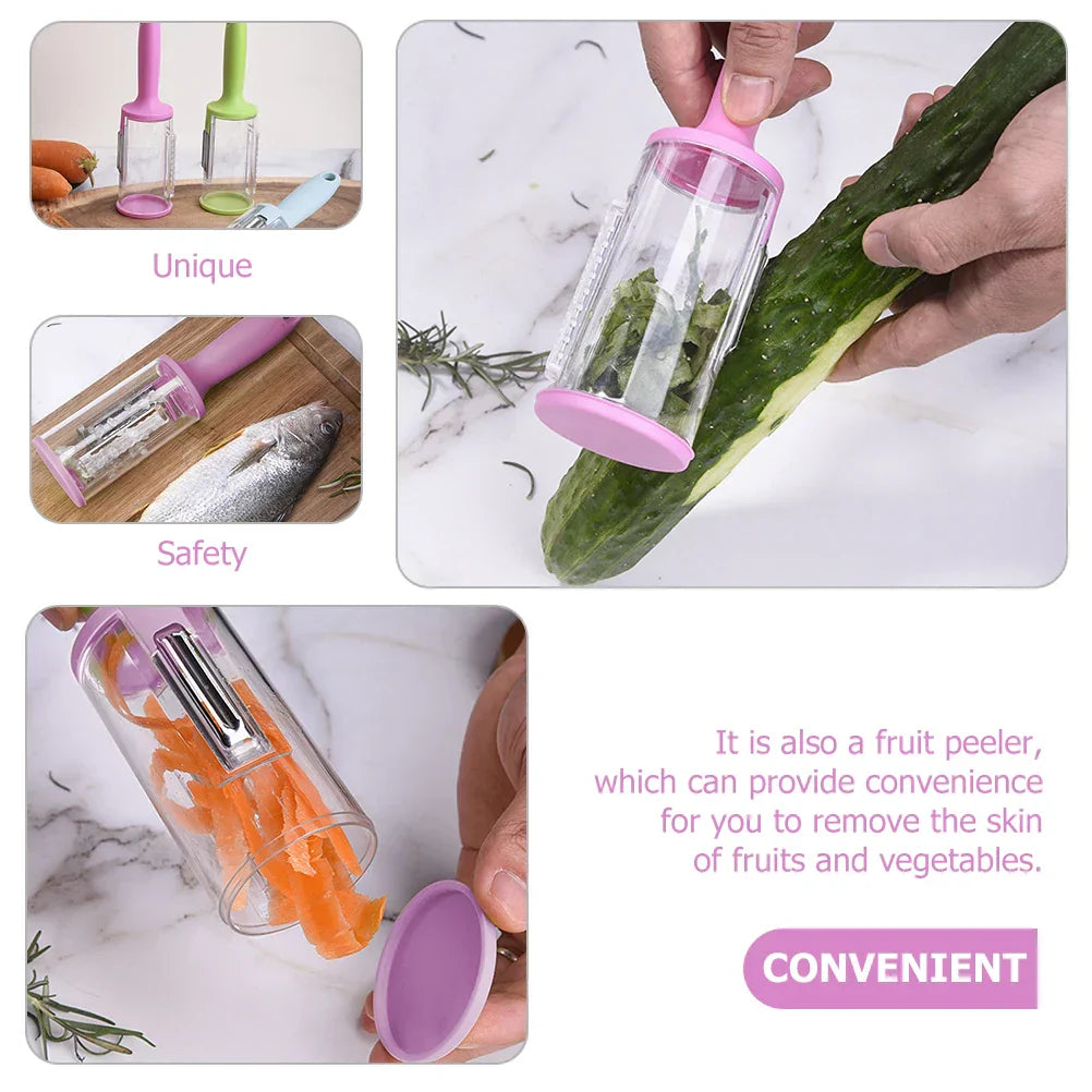 Carvallo ScaleAway ProGrip | Ergonomisk & Säker | Rostfritt stål 420J2 & Plast | 20×5,2×5,2 cm Carvallo