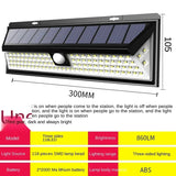 Carvallo 90 Solar Vägglampa med rörelsesensor | 90 LEDs | 3 lägen | IP65 Vattentålig | 4400 mAh Batteri | Utomhusbelysning för trädgård, terrass & gård Carvallo
