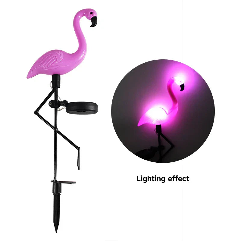 Flamoré GardenGlow Solar Flamingo Garden Light | Waterproof & Decorative | Pink | For Yard, Terrace & Path Lighting Carvallo