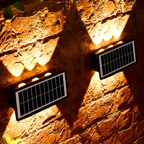 Solpanel LED utomhusvägglampa med upp- och ned-effekt – Modern vägbelysning för trädgård och terrass Carvallo