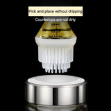 Carvallo Silikon-Oljepensel med Flaska | Leakagefri Dispenser för Olja, Marinader & Honung | 135 ml / 150 ml | För BBQ & Bakning Carvallo