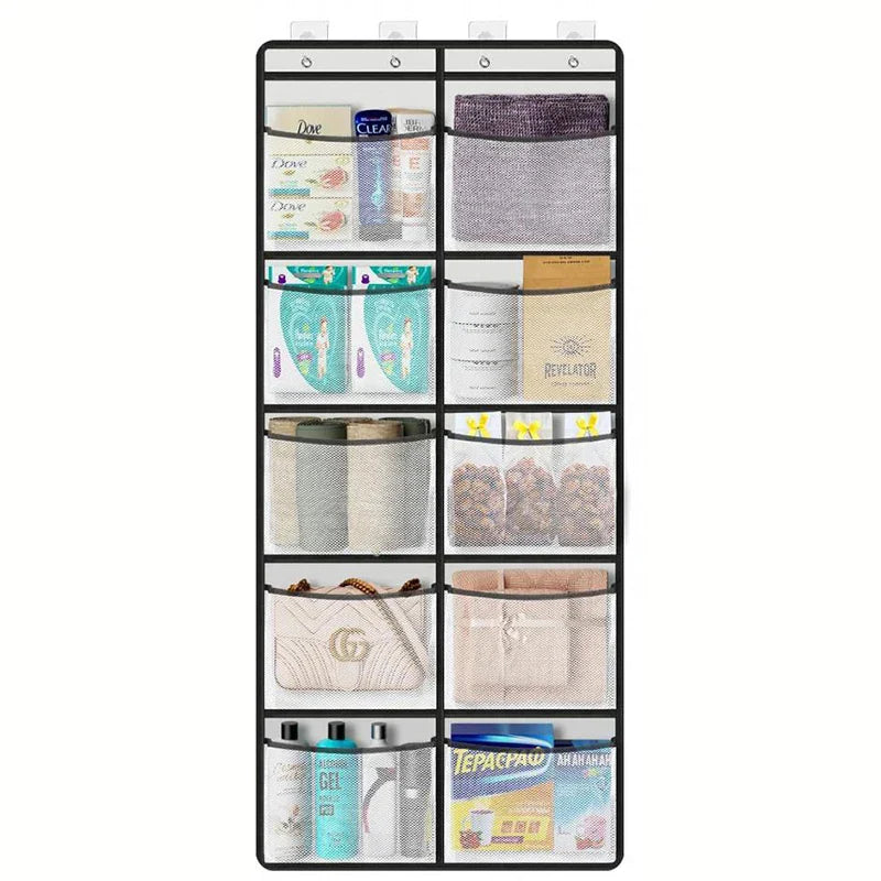 Carvallo hängende organizer Storiva PocketMax | Med 5 stora fack | Hänghylla för Carvallo & garderob | Grå | Platsbesparande förvaring Carvallo