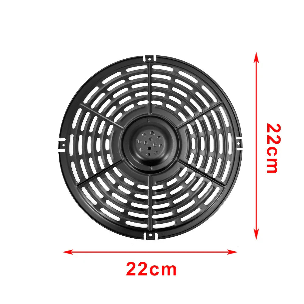 Carvallo Ersatz-grillpanna för varmluftsfritös | Non-stick & diskmaskinssäker | I olika storlekar | För pommes frites, kött & grönsaker Carvallo