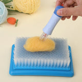 Carvallo ProNeedle Filznadel Set | 7-delad | Hållbar & Slät | För precis torrfiltsning | Blå-Vit Carvallo