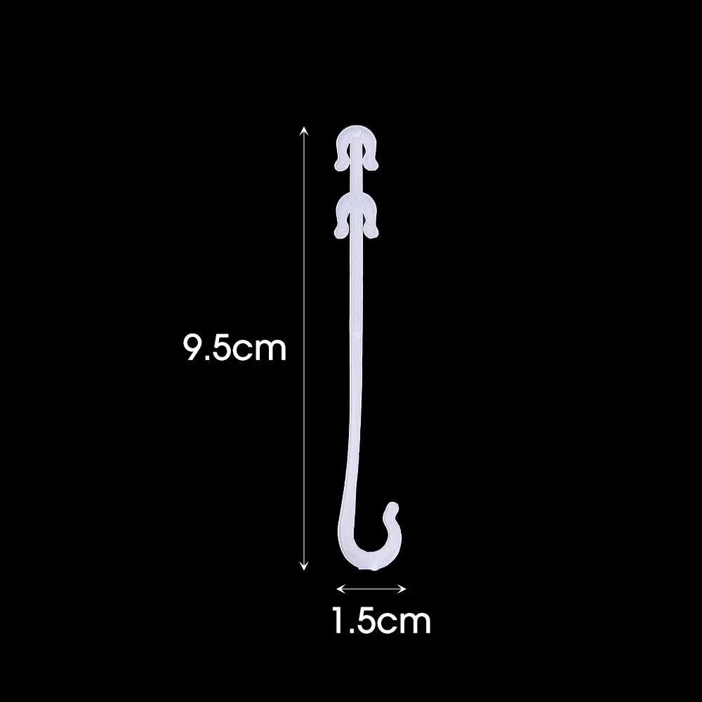 Carvallo J | Återanvändbara J-krokar för tomater och klätterväxter | 9,5 cm / 13 cm / 16 cm | 1–100 stycken | Växtstöd för klättringshjälp Carvallo