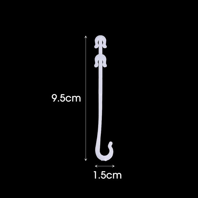 Carvallo J | Återanvändbara J-krokar för tomater och klätterväxter | 9,5 cm / 13 cm / 16 cm | 1–100 stycken | Växtstöd för klättringshjälp Carvallo