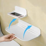 Carvallo FoldoFix SmartShelf | Fällbar hylla utan borrning | Platsbesparande & Mångsidig | 18×11 cm / 30×19 cm Carvallo