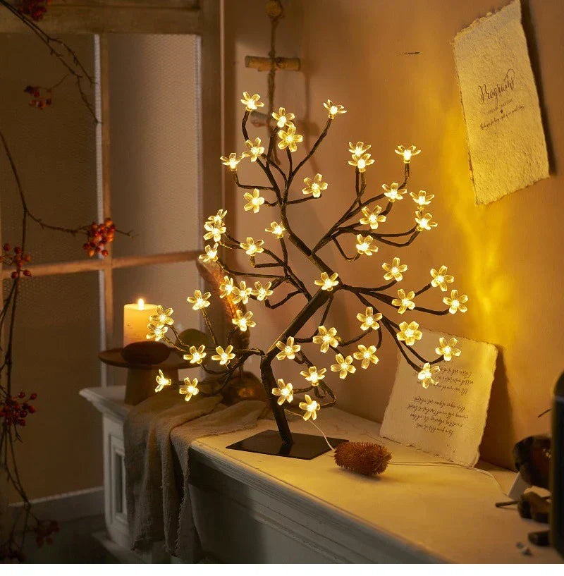 GlowBlossom - LED Kirsblomma Trädlampa – Stämningsfull Belysning för Vardagsrum och Sovrum Carvallo