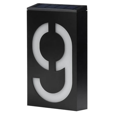 Carvallo Solar Husnummerlampa | LED Belyst | Vädertålig IP55 | Automatisk ljus vid mörker Carvallo