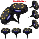 Carvallo GroundGlow 12 Solarbelysning 12 LEDs | Rostfritt stål IP65 | Automatisk skymningssensor | För trädgård, terrass & väg belysning Carvallo