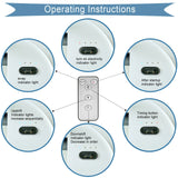 Royallure Bärbar Fällbar Fläkt 6000mAh Uppladdningsbar Tyst Golv- och Utomhusbruk Carvallo