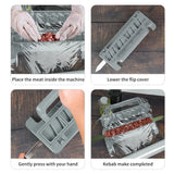 Carvallo-Spetsmaskin GrillMaster SkewerPro | BBQ-Spettpress av ABS | Enkla kött- och grönsaksspett | Återanvändbar och lätt att rengöra Carvallo