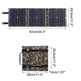 Carvallo Solpanelset Solivio Camp 800 | 100–800 W effekt | 18V DC & USB-utgång | För bil, båt, husbil & utomhus | 87 × 28,5 cm (utfälld) Carvallo