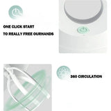 Carvallo OneTouch | Automatisk visp och mjölkskummare | USB-uppladdningsbar | 3-i-1 köksredskap för grädde, ägg och deg | Låg ljudnivå Carvallo