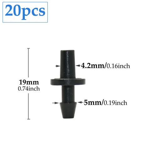 Carvallo Cross Connector | 2-Way Arrow Connection | For 3 mm & 5 mm Hoses | Drip Irrigation Systems Carvallo