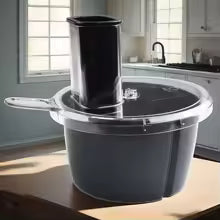 Carvallo Multifunktionellt tillbehörsset för Thermomix TM5/TM6 | Skärrondell, behållare & lock | Diskmaskinssäkert & livsmedelsäkert Carvallo