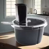 Carvallo Multifunktionellt tillbehörsset för Thermomix TM5/TM6 | Skärrondell, behållare & lock | Diskmaskinssäkert & livsmedelsäkert Carvallo