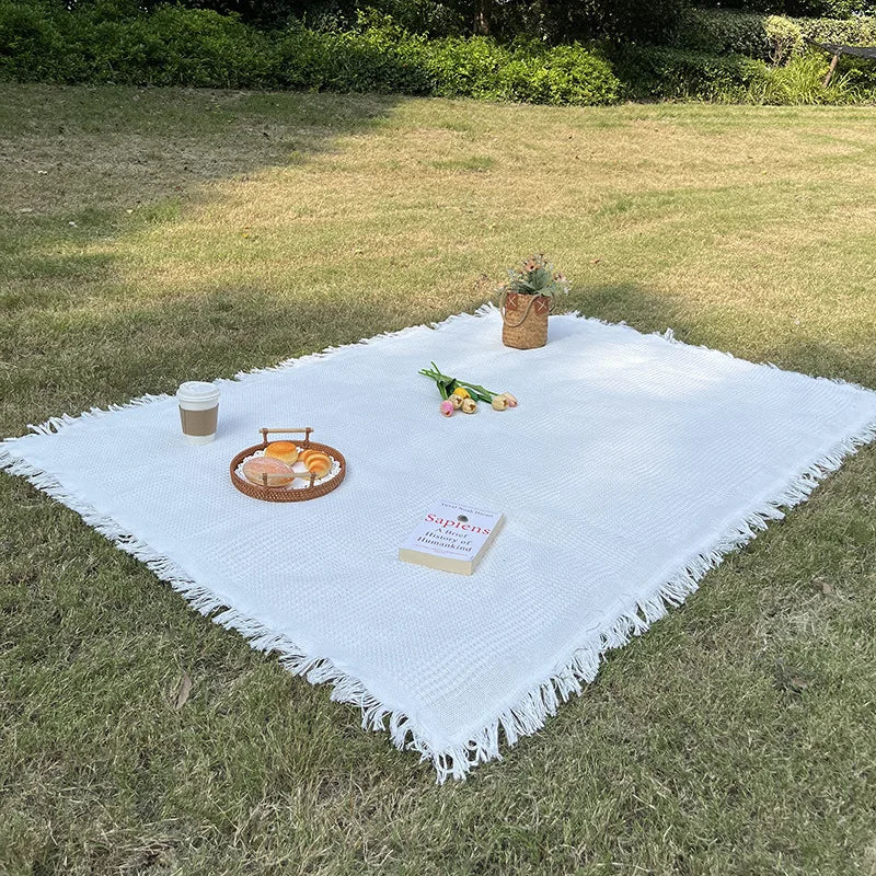 Boho Picknickfilt med fransar Carvallo