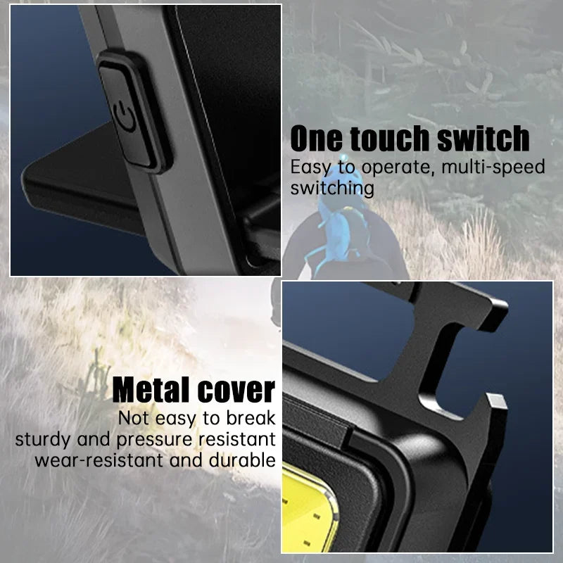 Carvallo Mini Ficklampa | 1000 Lumen | Magnetisk & Återuppladdningsbar | Med flasköppnare & karbinhake Carvallo