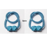 Carvallo gardinstång med magnet | 2-pack | Tjock rep-design & Stark grepp | För vardagsrum, sovrum & kök Carvallo