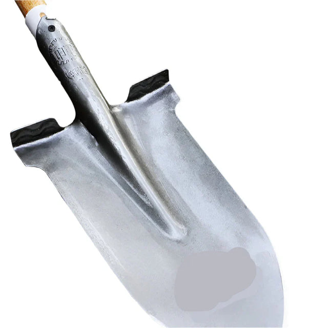 Carvallo Vollstålspade i manganstål | Härdad & Extra Tjock | För jordarbete, plantering & rotgrönsaker – Proffs-trädgårdsskyffel Carvallo