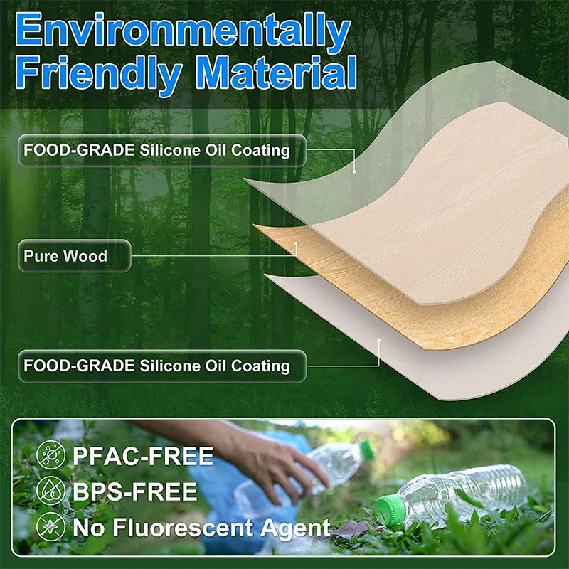 Carvallo-Papper Crispina | 100 styck | Non-stick & värmebeständig | Fyrkantig & perforerad Carvallo