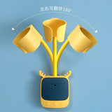 Carvallo Väggfäste för Hårtork | 180° Justerbar & Självhäftande | Universellt Fäste med Cartoon-design | 21 × 7 × 8,5 cm Carvallo