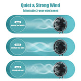 Carvallo Stativen Fläkt | 3-i-1 Design | Powerbank-funktion | Tyst & Uppladdningsbar | 10000mAh Batteri Carvallo