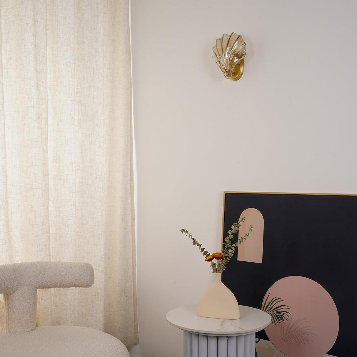 Elegant Shell Vägglampa – Kustinspirerad Sconce för Strandiga Vibes Carvallo