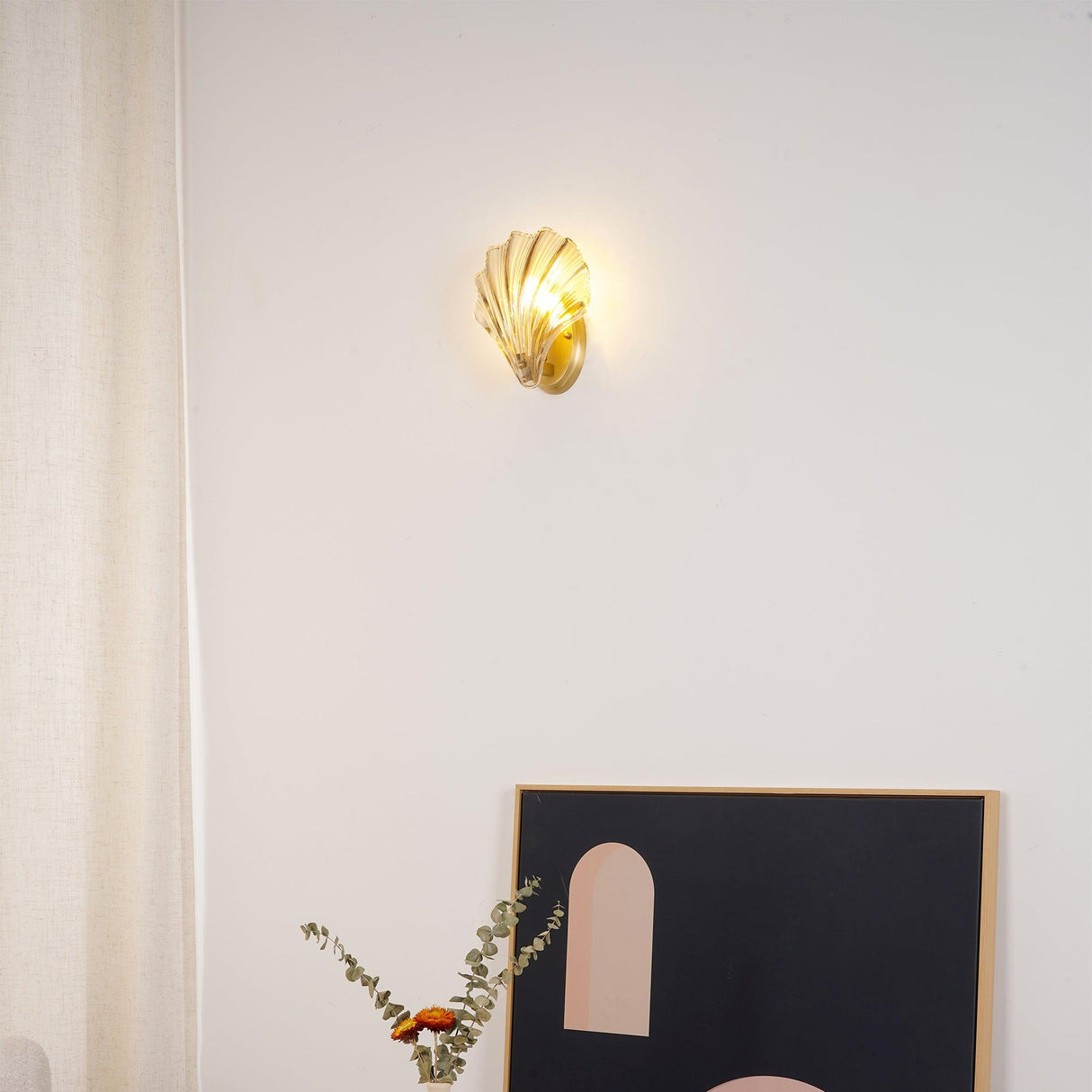 Elegant Shell Vägglampa – Kustinspirerad Sconce för Strandiga Vibes Carvallo