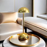 ShineMushroom Lampa - Polerat Metall Touch Control Dimbar Svamp Lampa Carvallo