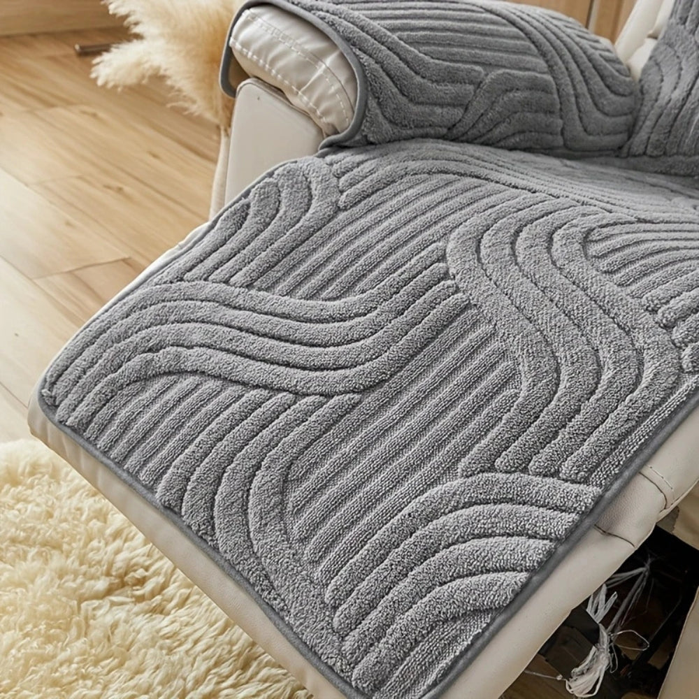 Silven Plush Förstärkt Antisklid Recliner Soffa Täcke Carvallo