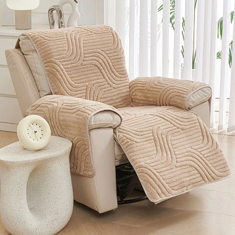 Silven Plush Förstärkt Antisklid Recliner Soffa Täcke Carvallo