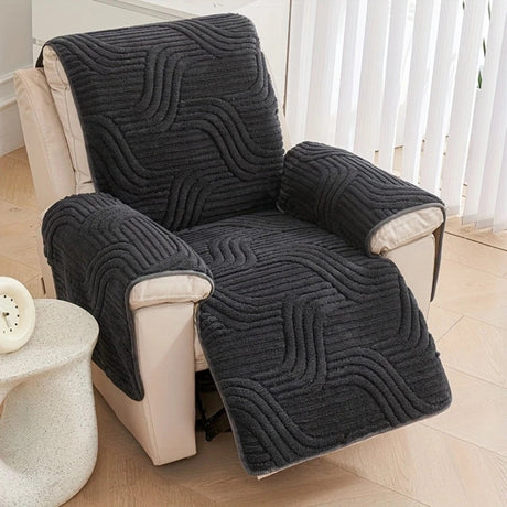 Silven Plush Förstärkt Antisklid Recliner Soffa Täcke Carvallo