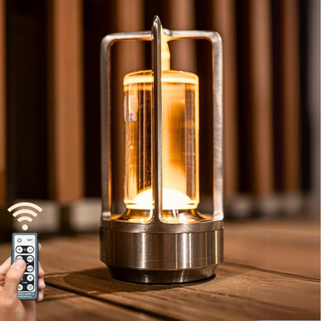 RoyaleGlow Trådlös Kristall Lampa – Nutida & Modern Bord Accent Carvallo