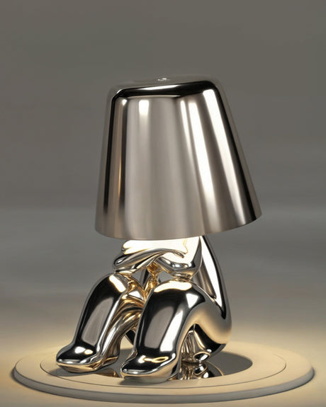 Carvallo – Guld-färgad USB-laddningsbar bordslampa, dimbar och kompakt Carvallo