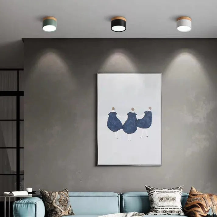 Minimalistisk Skandinavisk Cylinder LED Takarmatur Carvallo