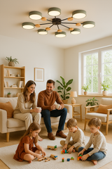 Modern skandinavisk LED taklampa – stilren och hållbar Carvallo