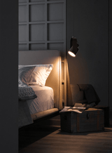 Nordisk Trä och Metall Hängande Spotlight Carvallo