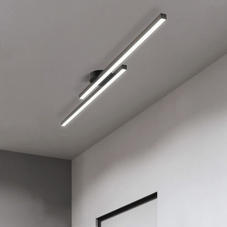 Aluminium LED Taklampa | Modern Minimalist Semi-Flush Mount för Vardagsrum Sovrum | Brick by Brick Carvallo