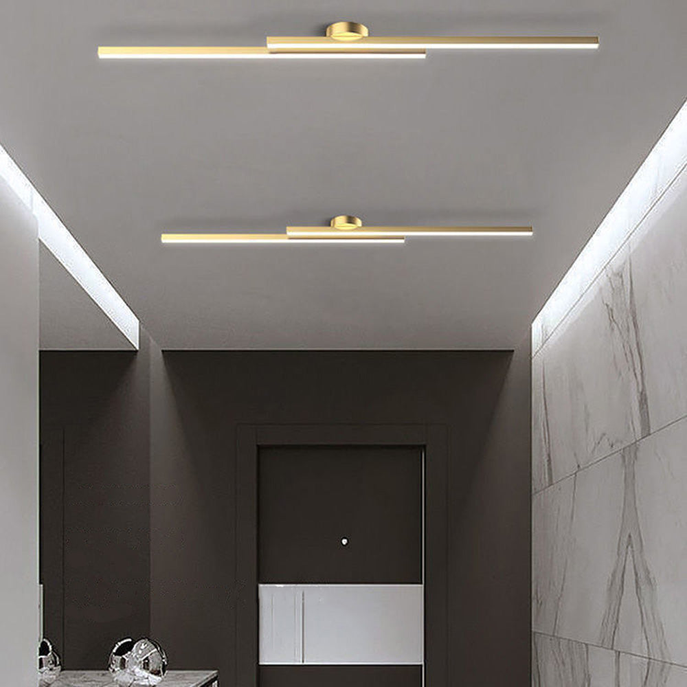 Aluminium LED Taklampa | Modern Minimalist Semi-Flush Mount för Vardagsrum Sovrum | Brick by Brick Carvallo