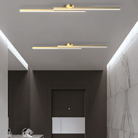 Aluminium LED Taklampa | Modern Minimalist Semi-Flush Mount för Vardagsrum Sovrum | Brick by Brick Carvallo
