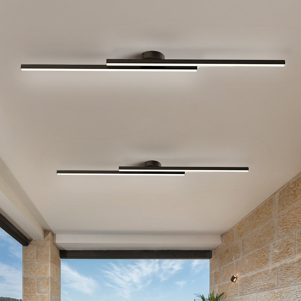 Aluminium LED Taklampa | Modern Minimalist Semi-Flush Mount för Vardagsrum Sovrum | Brick by Brick Carvallo