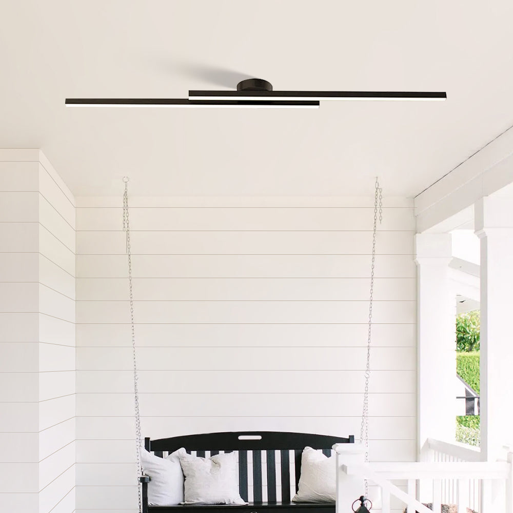 Aluminium LED Taklampa | Modern Minimalist Semi-Flush Mount för Vardagsrum Sovrum | Brick by Brick Carvallo