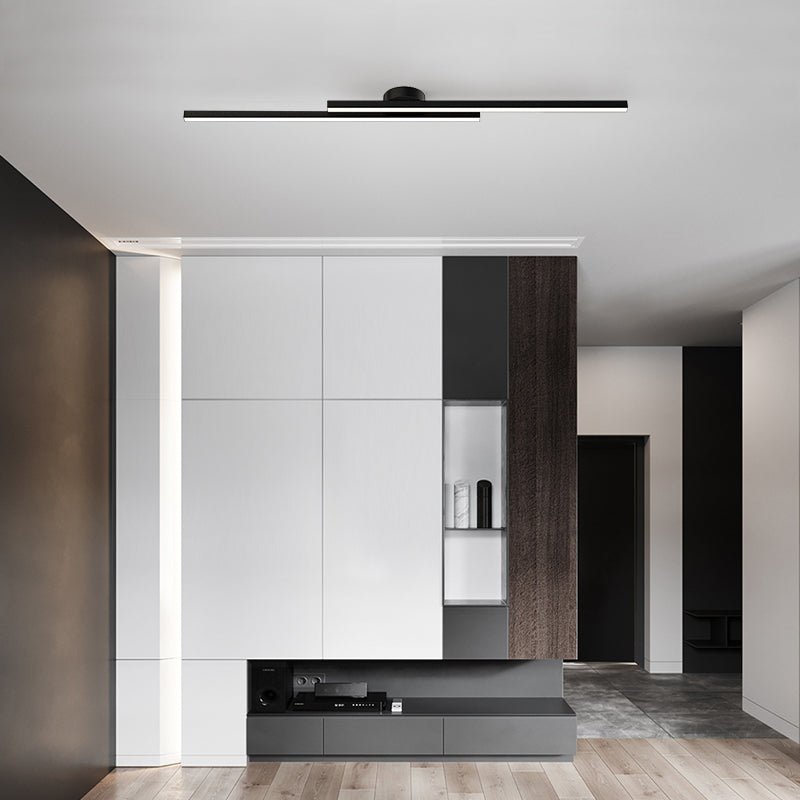 Aluminium LED Taklampa | Modern Minimalist Semi-Flush Mount för Vardagsrum Sovrum | Brick by Brick Carvallo
