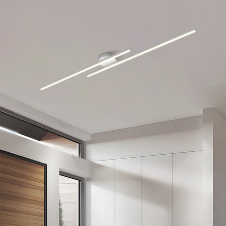 Aluminium LED Taklampa | Modern Minimalist Semi-Flush Mount för Vardagsrum Sovrum | Brick by Brick Carvallo