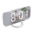 LED Digital Väckarklocka | Spegel | USB-driven | Justerbar ljusstyrka & minnesfunktion | Brick by Brick Carvallo