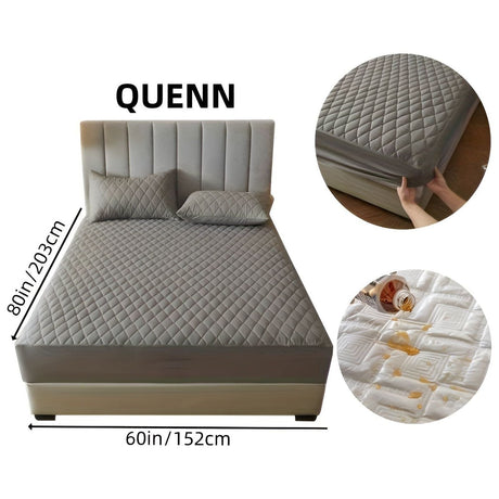 SleepSafe Sängöverdrag - Mjukt och Bekvämt Vattentätt Antiskid Madrassöverdrag Carvallo